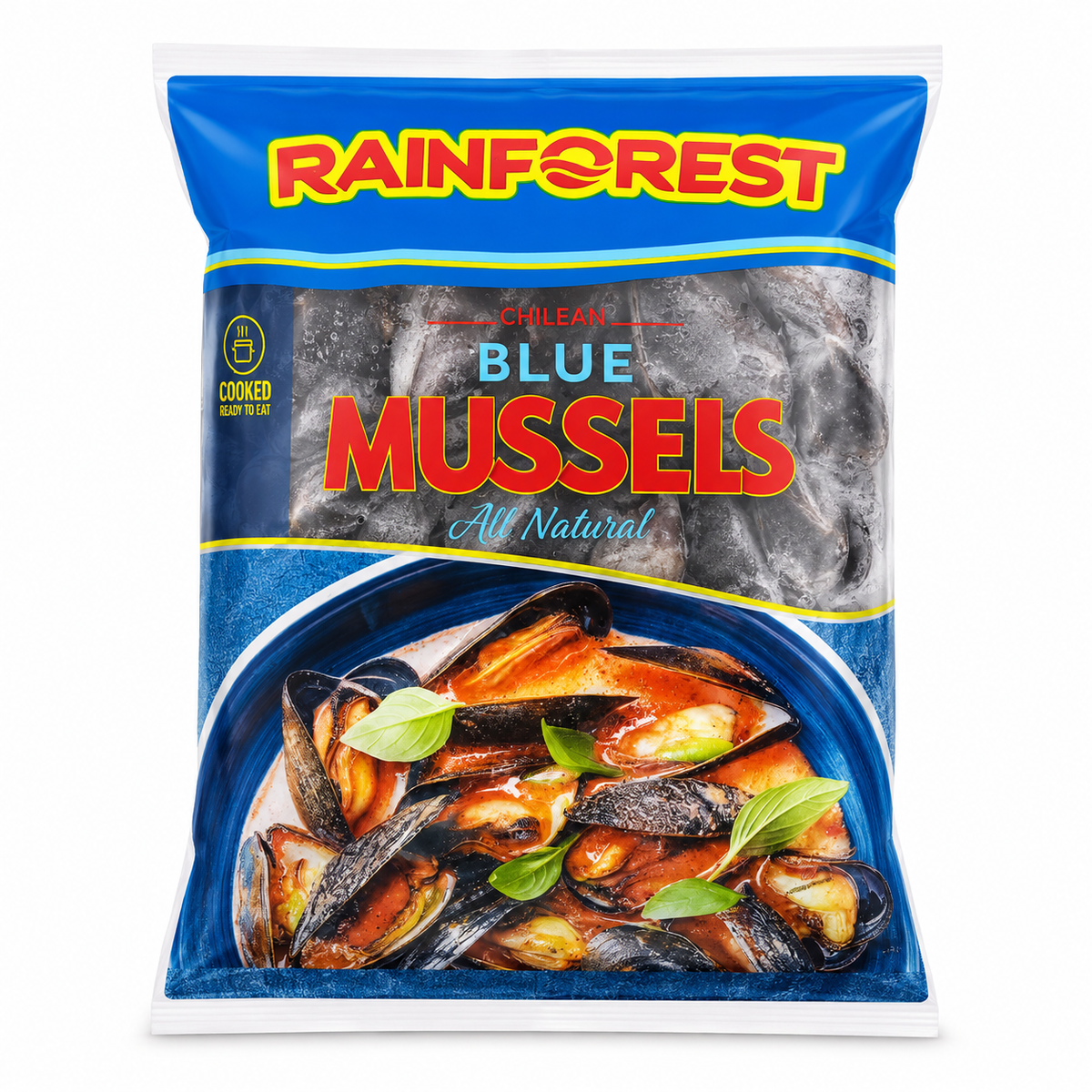 Rainforest Chilean Blue Mussels 454 g