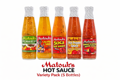 Matouk’s Hot Sauce Variety Pack – 5 Bottles