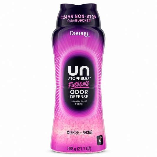 Downy Unstopables Fusions Sunrise + Nectar Scent Booster 598 g on a white background