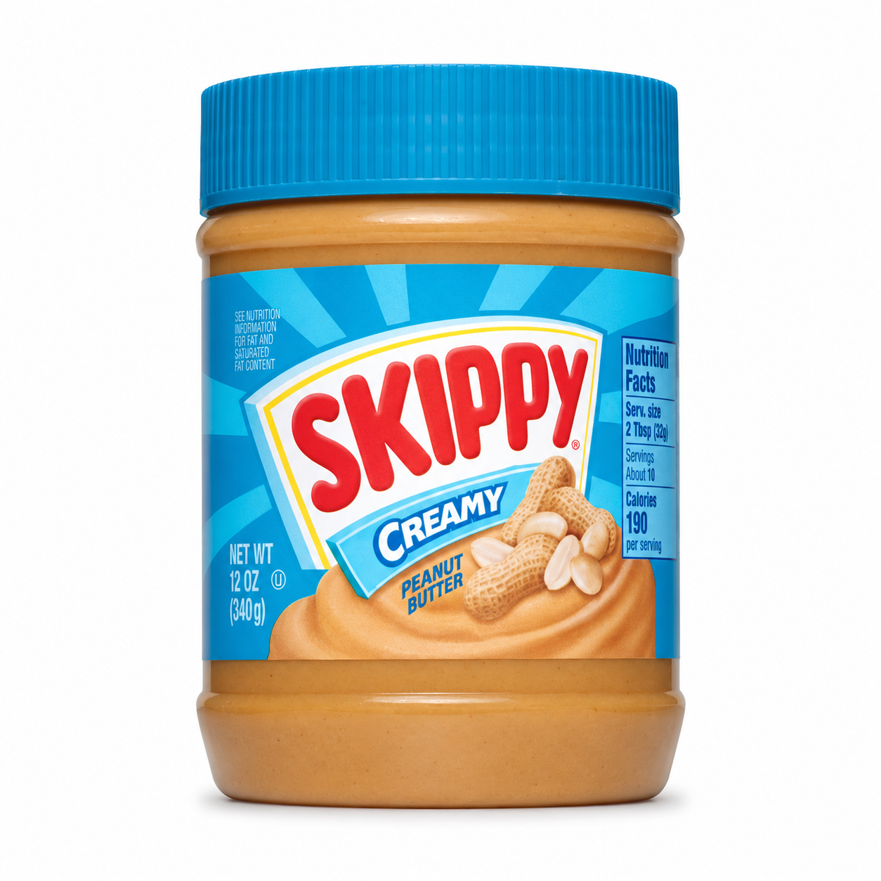 Skippy Creamy Peanut Butter – 12 oz (340 g)