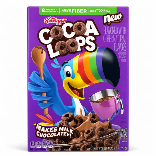 Kellogg's Cocoa Loops Cereal – 9.2 oz (260 g)
