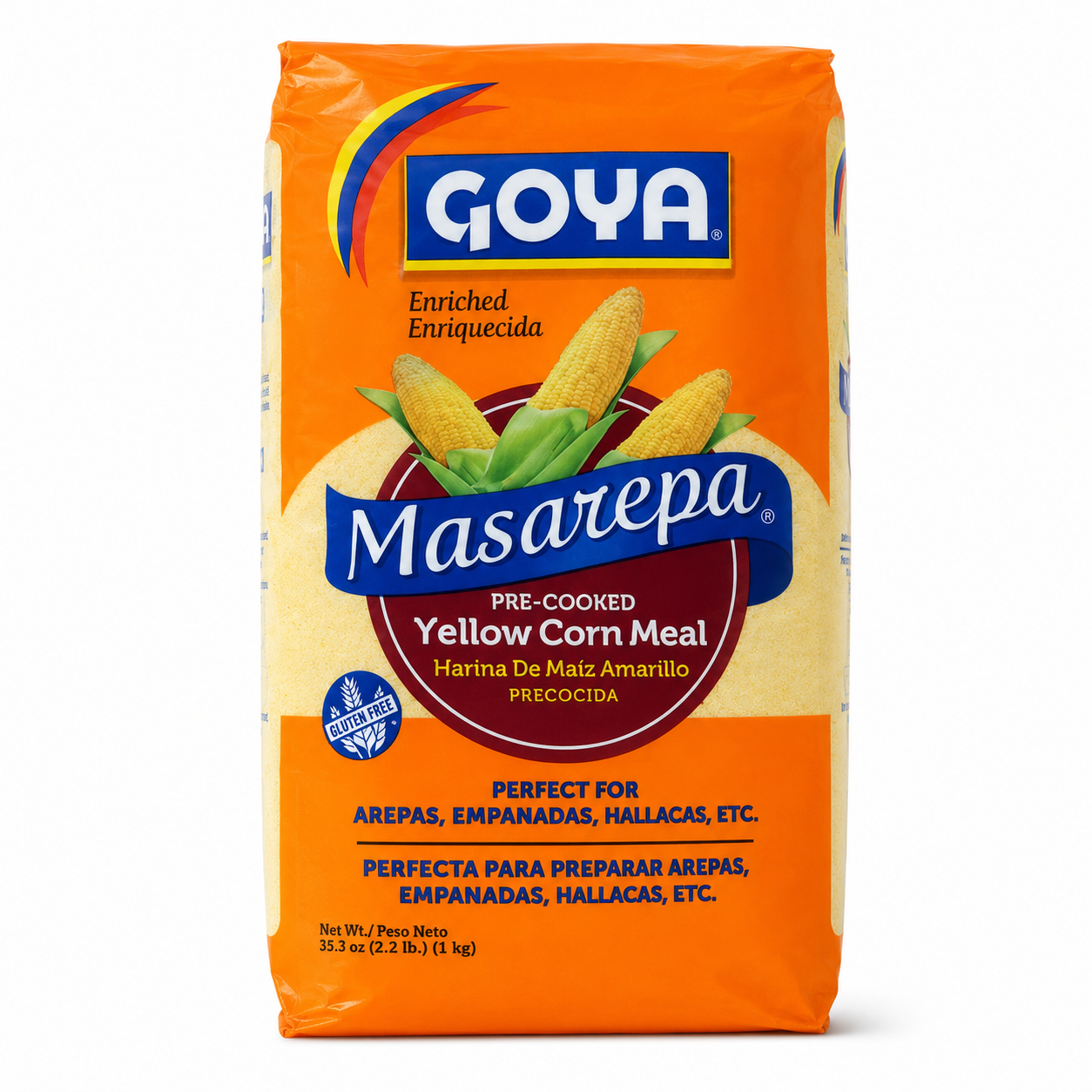 Goya Masarepa Pre-Cooked Yellow Corn Meal – 1 kg