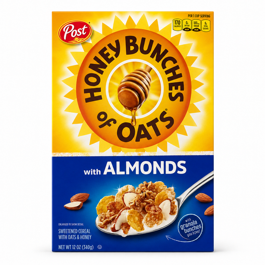Post Honey Bunches of Oats with Almonds Cereal 12 oz