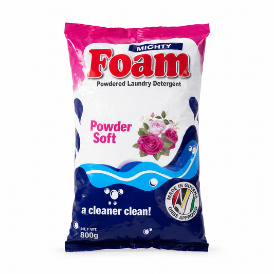 Mighty Foam Whitening Blue powdered laundry detergent 500 g