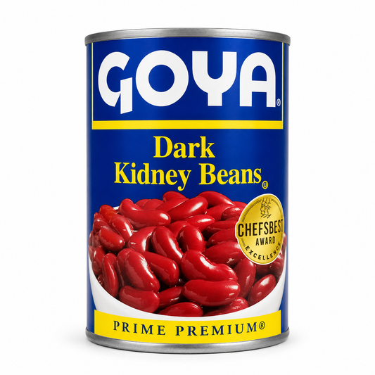 Goya Dark Kidney Beans product package on a white background