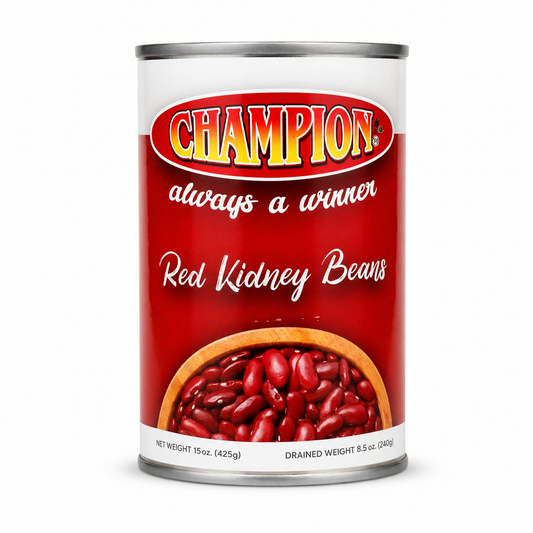 Champion Red Kidney Beans 15 oz product package on a white background