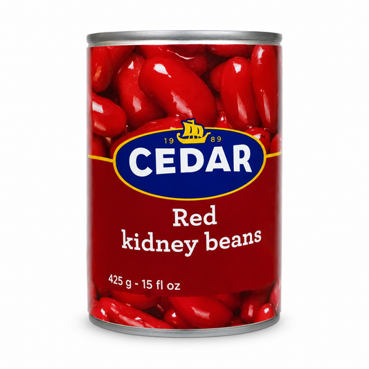 Cedar Red Kidney Beans 15 oz product package on a white background