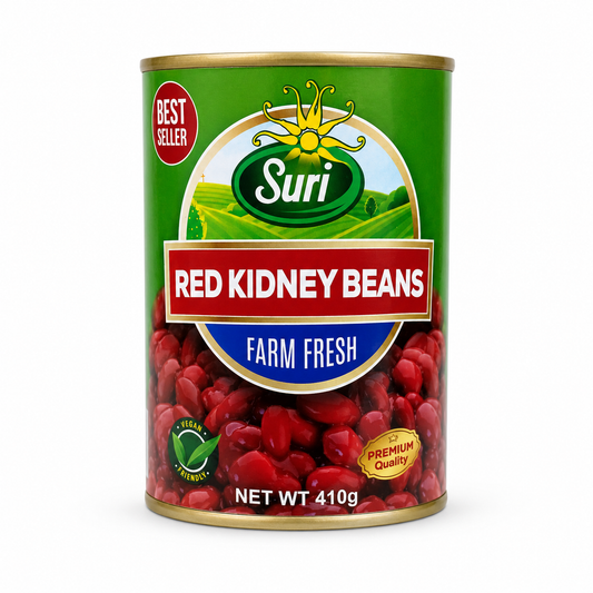 Suri Red Kidney Beans 410 g product package on a white background