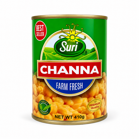 Suri Channa 410 g product package on a white background