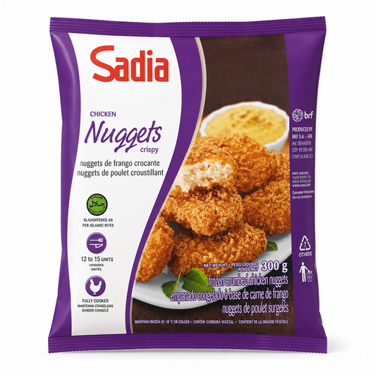 Sadia Crispy Chicken Nuggets 300g product package on white background