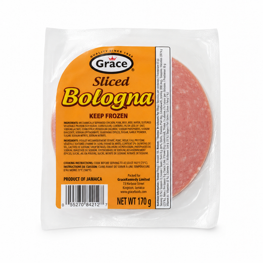 Grace Sliced Bologna 170g product package on white background