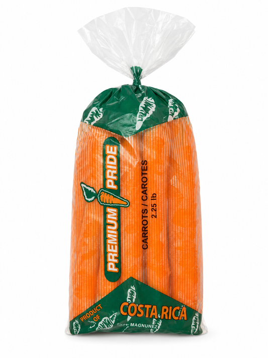 Premium Pride Carrots 2.25 lb product package on white background