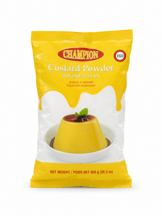 Champion Custard Powder 800g product package on white background