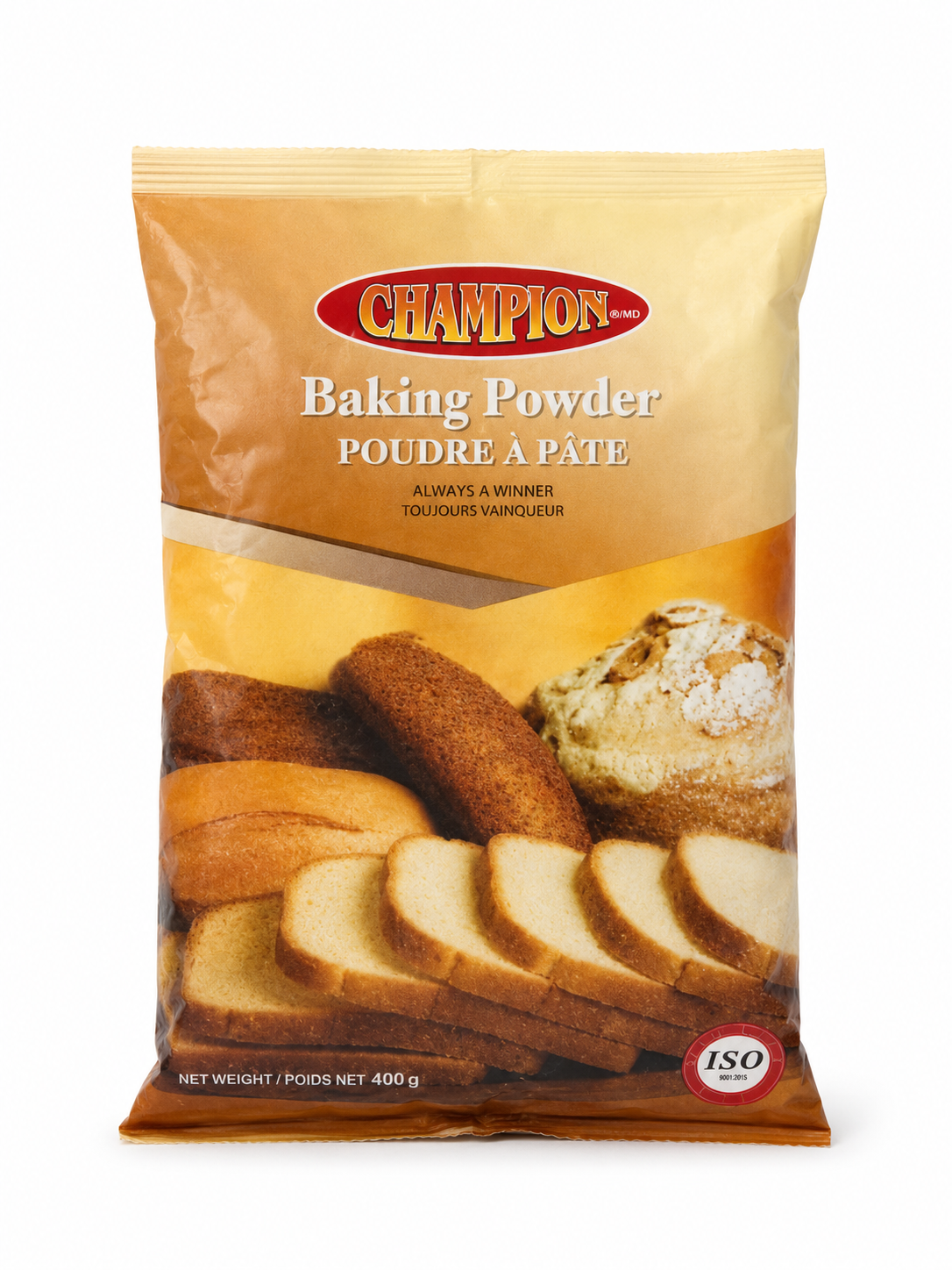 Champion Baking Powder 400g product package on white background