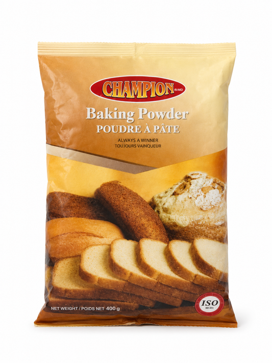 Champion Baking Powder 400g product package on white background