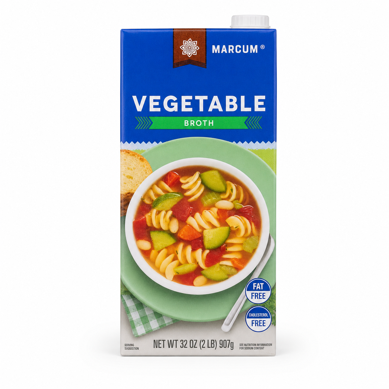 Marcum Vegetable Broth 32 oz (907 g) product image on a white background