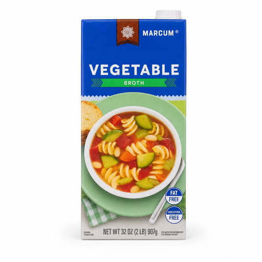 Marcum Vegetable Broth 32 oz (907 g) product image on a white background