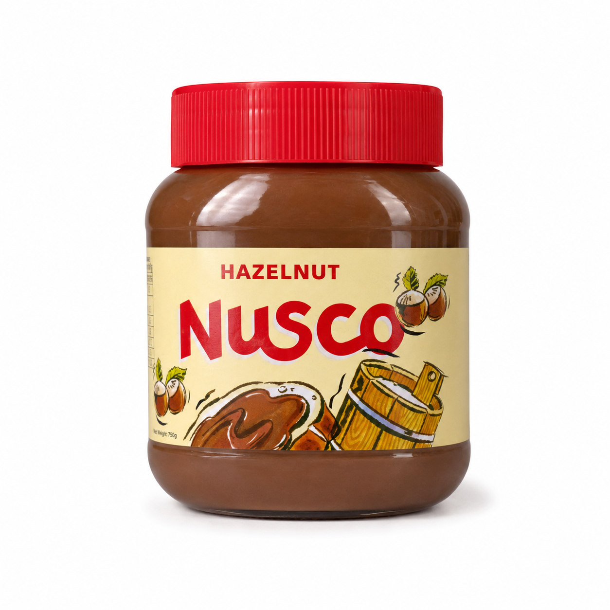 Nusco Hazelnut Spread 750 g product image on a white background