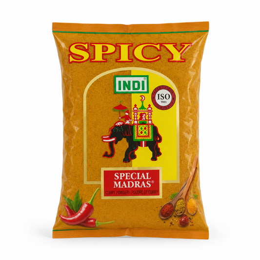Indi Spicy Special Madras Curry Powder product image on a white background