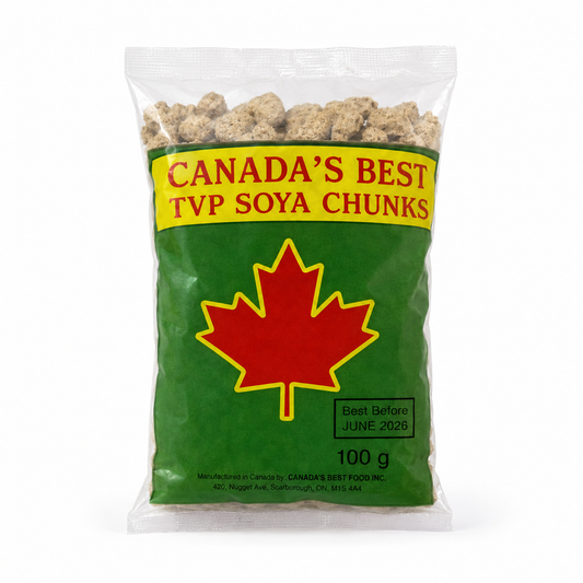 Canada's Best TVP Soya Chunks 100 g product image on a white background