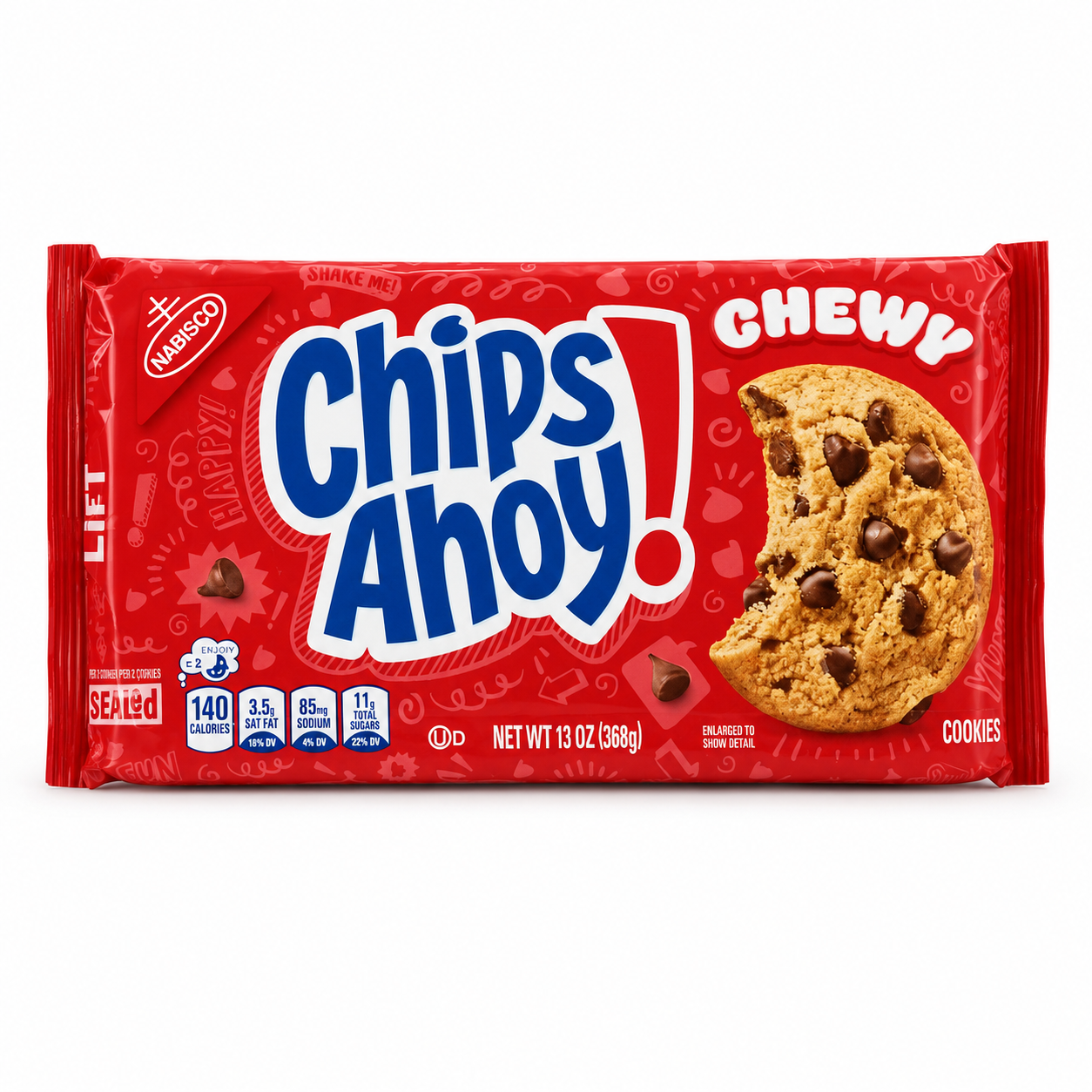 Chips Ahoy! Chewy Chocolate Chip Cookies 13 oz (368 g) product image on a white background