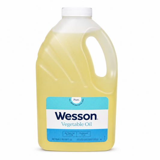 Wesson Vegetable Oil 1 Gallon (3.78 L) product image on a white background
