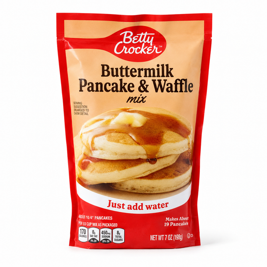 Betty Crocker Buttermilk Pancake & Waffle Mix 7 oz product image on a white background