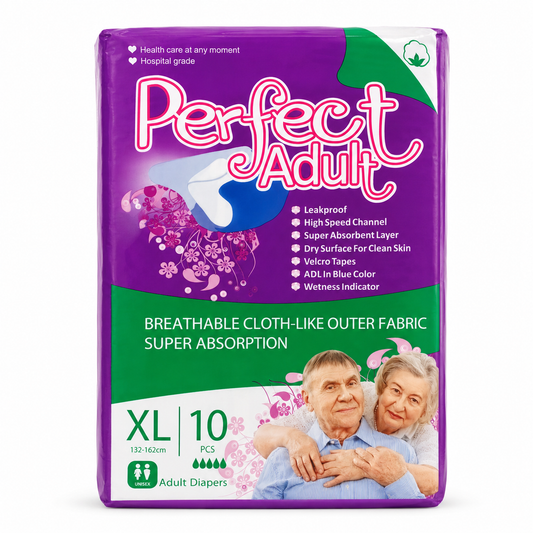 Perfect Adult Diapers XL - 10 Count product image on a white background