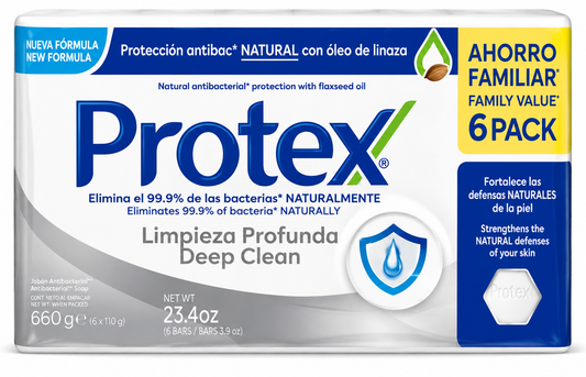 Protex Deep Clean Antibacterial Soap 6 Pack