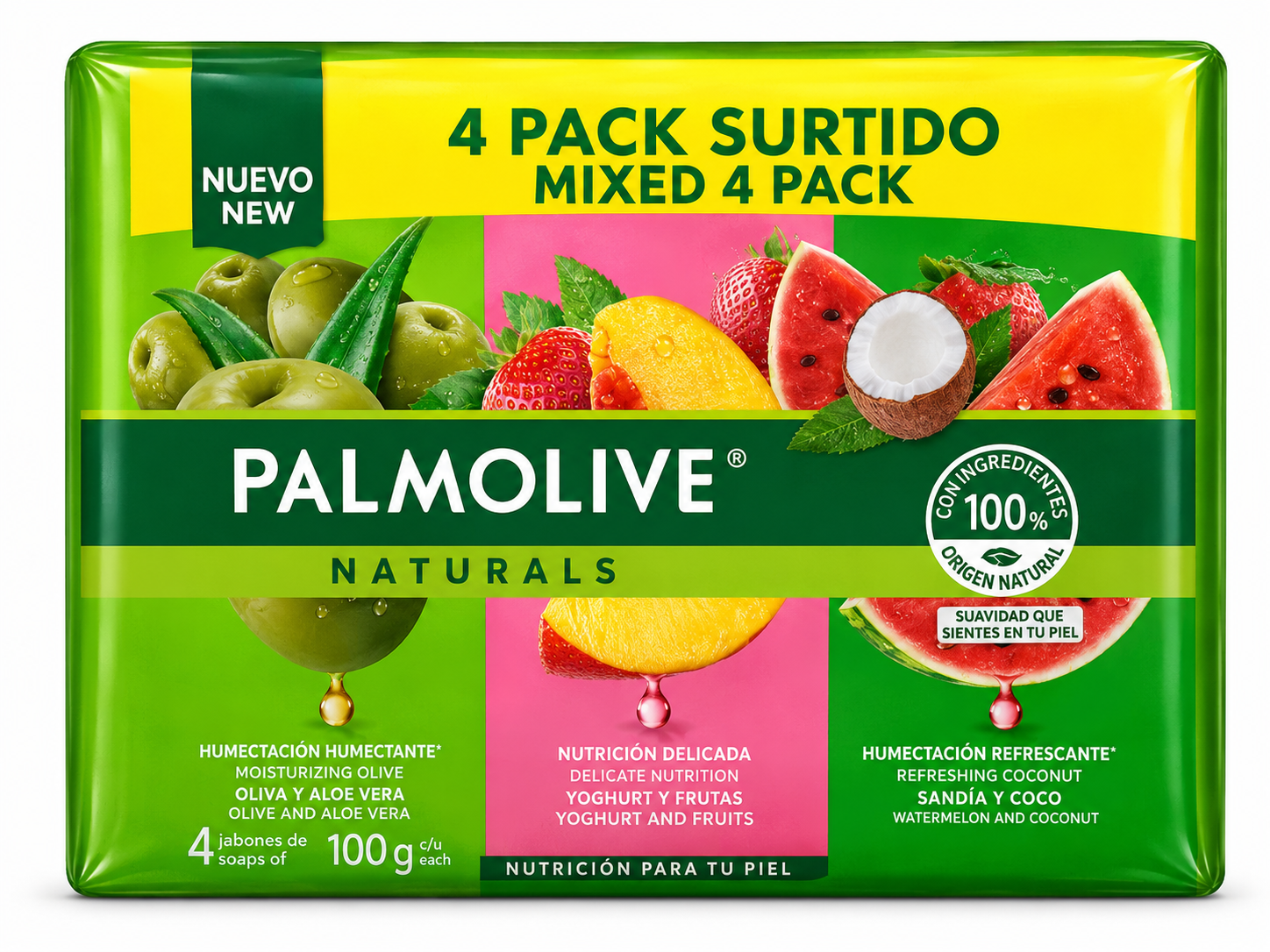 Palmolive Naturals Mixed Bar Soap 4 Pack