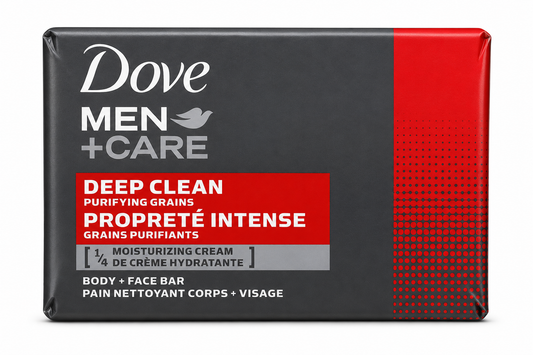 Dove Men+Care Deep Clean Body & Face Bar Soap