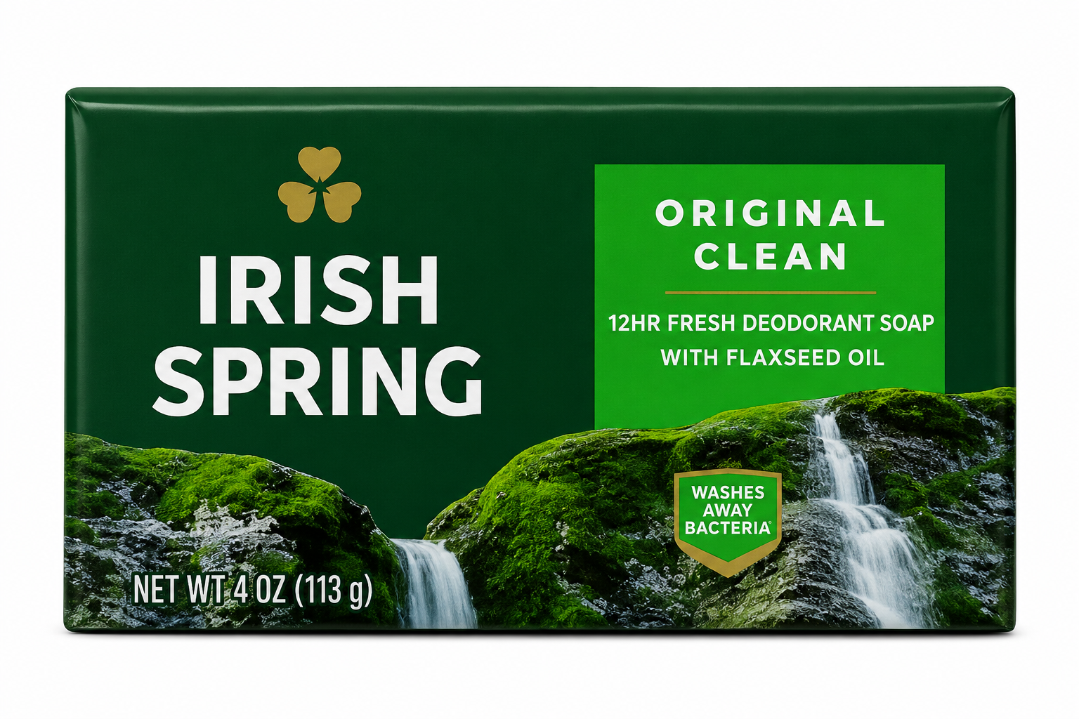 Irish Spring Original Clean Deodorant Soap 4 oz