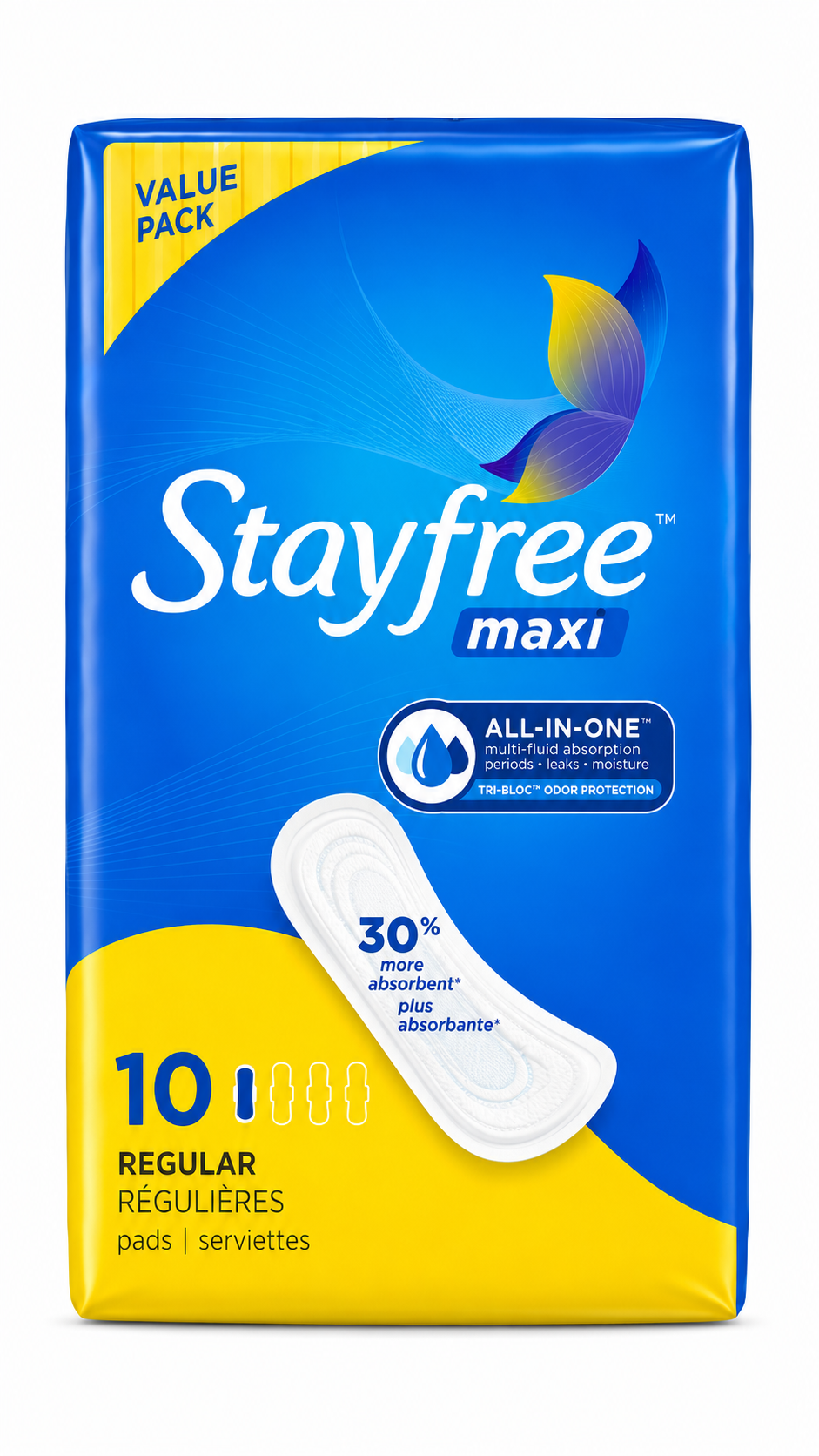 Stayfree Maxi Regular Pads 10 Count