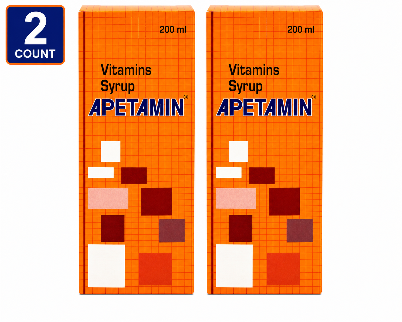 Apetamin Daily Vitamin Syrup 200ml 5 Pack