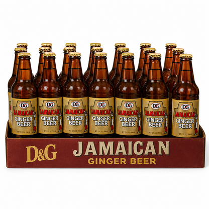 DG Genuine Jamaican Ginger Beer – 6 Pack (12 fl oz Glass Bottles)