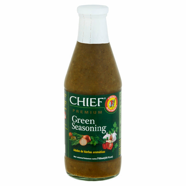 Chief Premium Green Seasoning 26 fl oz – Caribbean All Purpose Cooking Sauce Marinade