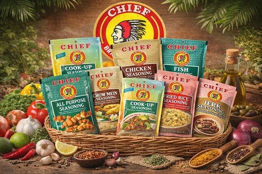 Chief Brand Caribbean Seasonings Variety Pack – 8 Authentic Spice Blends (40g Each)