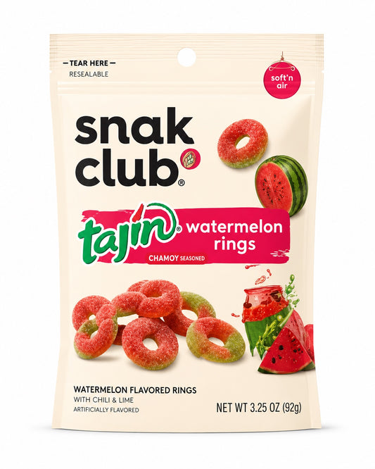 Snak Club Tajín Watermelon Rings, 3.25 oz