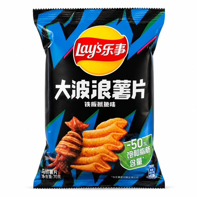 Lay's Big Wave Teppanyaki Squid Flavor Potato Chips 2.47 oz (70 g)