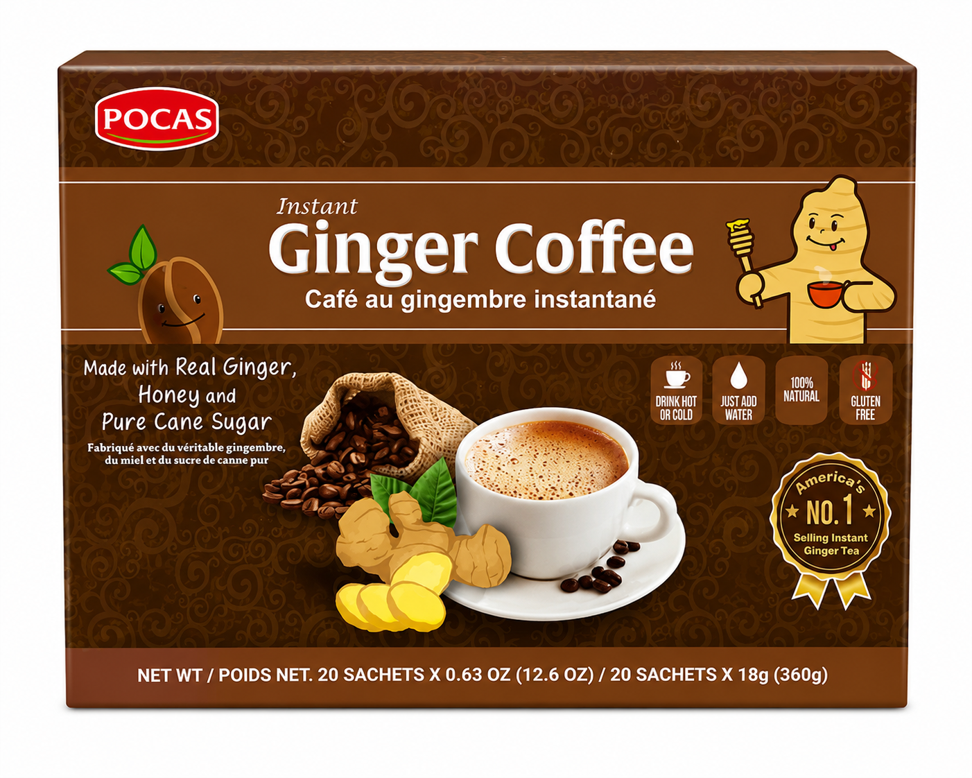 Pocas Instant Ginger Coffee