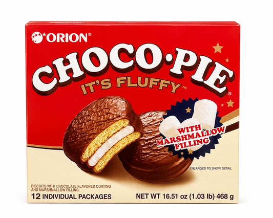 Orion Choco Pie with Marshmallow Filling, 12 Count, 16.51 oz (468 g)