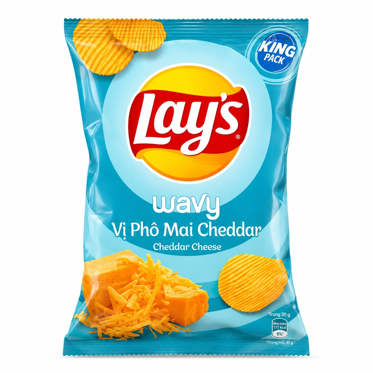 Lay's Wavy Cheddar Cheese Potato Chips 3.17 oz (90 g)