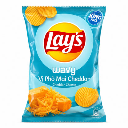 Lay's Wavy Cheddar Cheese Potato Chips 3.17 oz (90 g)