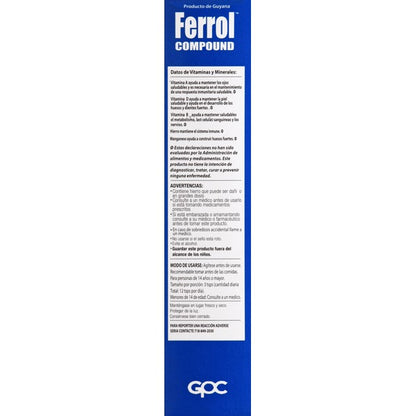 Ferrol Compound Liquid Dietary Supplement 16.9 fl oz | Iron Vitamin Support