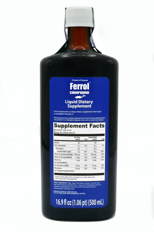 Ferrol Compound Liquid Dietary Supplement 16.9 fl oz | Iron Vitamin Support