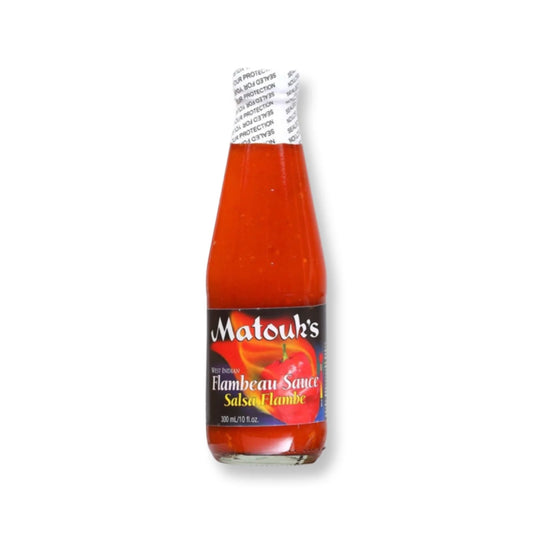 Matouk’s Flambeau Hot Sauce 10 oz | Caribbean Scotch Bonnet Pepper Sauce