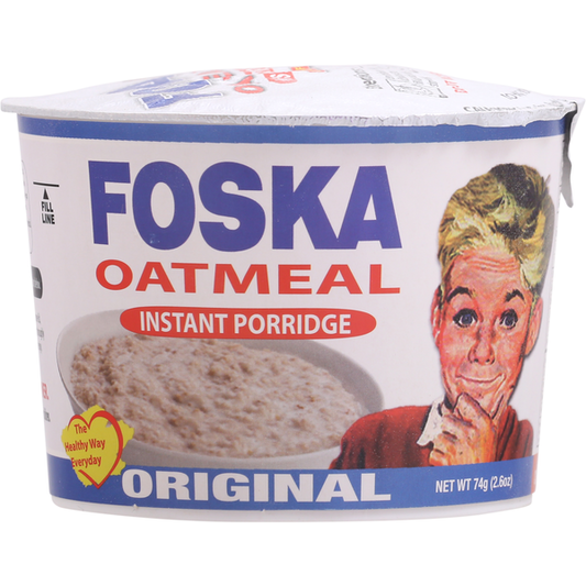 Foska Oats Instant Porridge, Oatmeal, Original 74 g