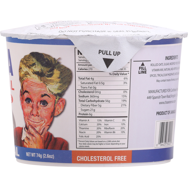 Foska Oats Instant Porridge, Oatmeal, Original 74 g
