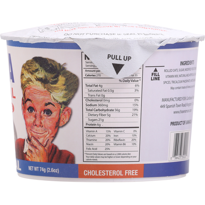Foska Oats Instant Porridge, Oatmeal, Original 74 g