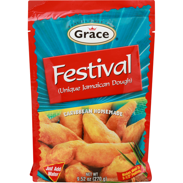 Grace Festival Jamaican Dough Mix 9.52 oz (4 Pack) | Caribbean Fry Bread